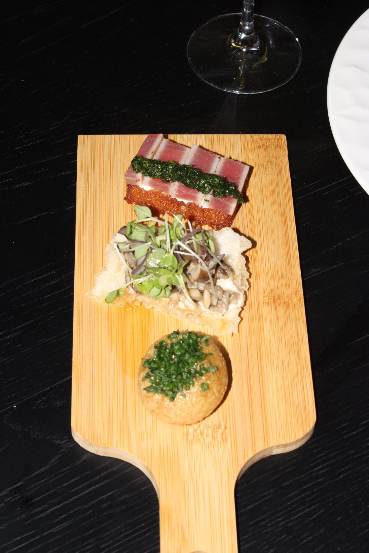 Amuse-bouches servis par Chef Joshito lors d'une soirée chef privé